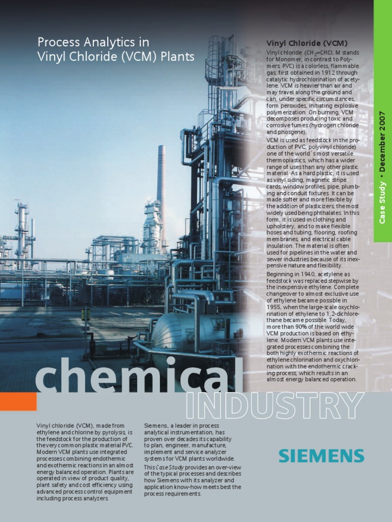 CS Process Analytics in VCM Plants | PDF
