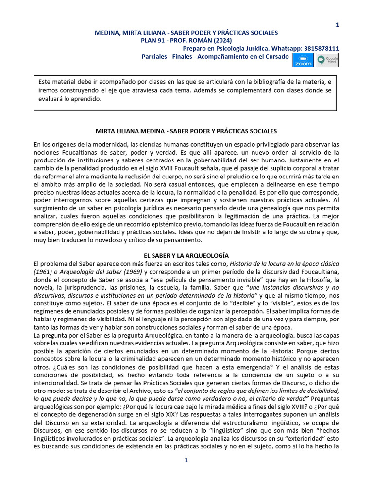 3815878111-Saber Poder y Prácticas Sociales - 2024 | PDF | Pensamiento ...