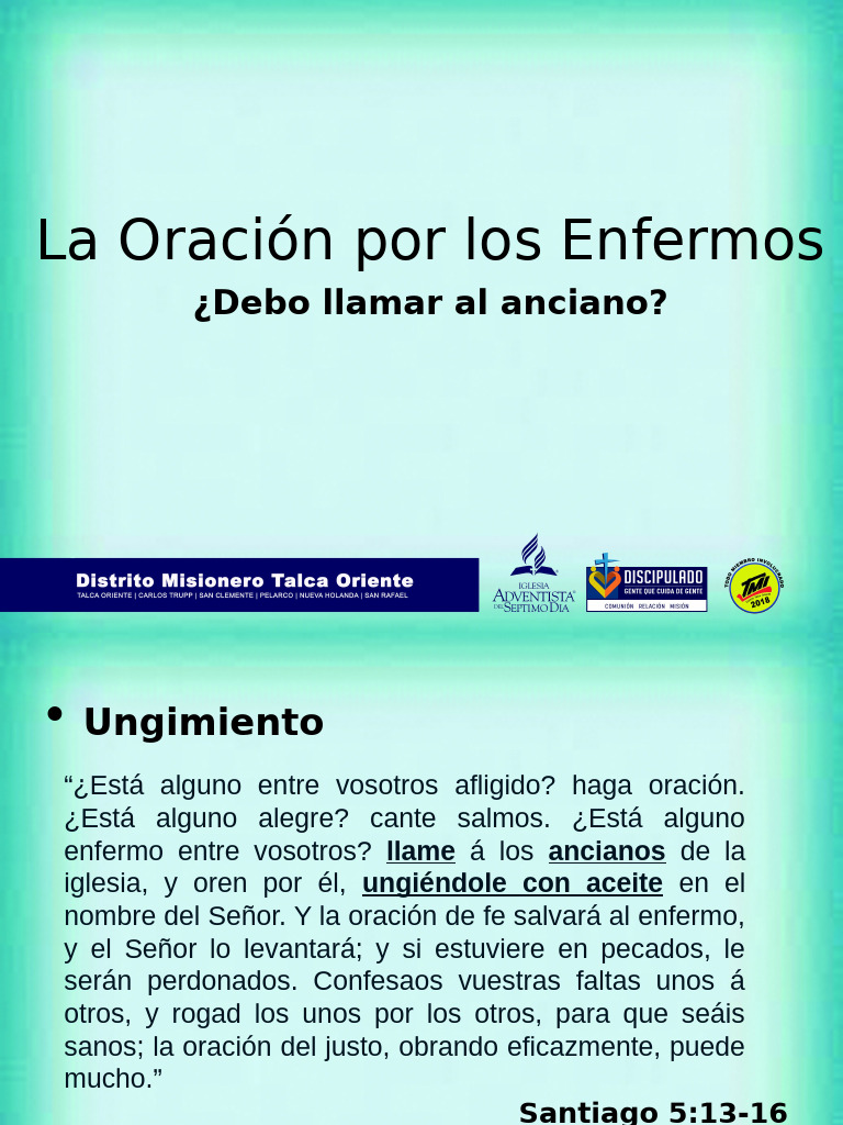 Oración y Ungimiento por los Enfermos | PDF