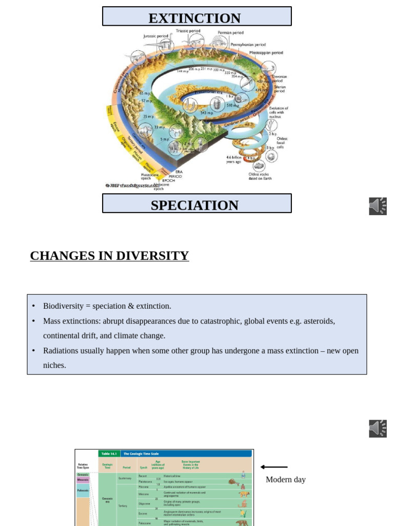 Lecture 5 - Macroevolution and Extinction (Narrated) | PDF | Extinction ...
