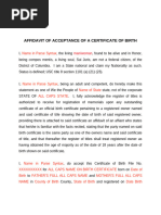 Minnesota Rule 220 Birth Certificate Affidavit | PDF | Affidavit ...