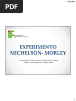 Experimento de Michelson e Morley