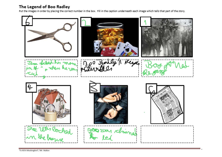 Boo Radley Story Sequence | PDF
