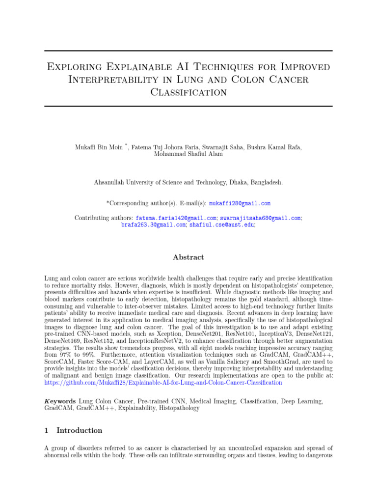 Exploring Explainable AI Techniques For Improved Interpretability in ...