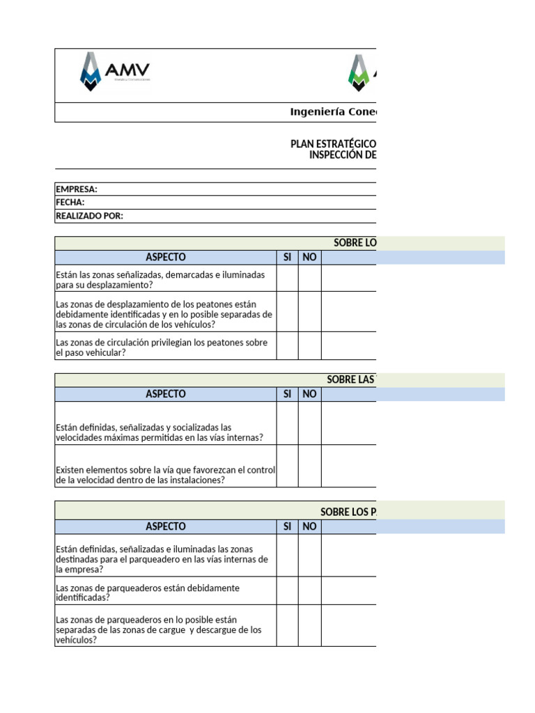 Anexo 21 Inspección Rutas Internas | PDF