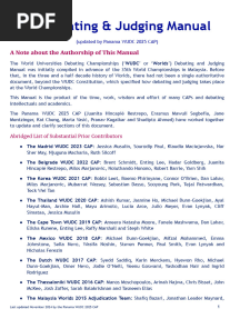 WUDC Debating & Judging Manual (Revised-November 2024) 