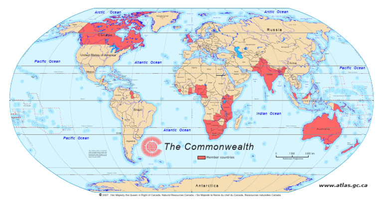 List of Commonwealth Member Countries | PDF | Arctic Ocean