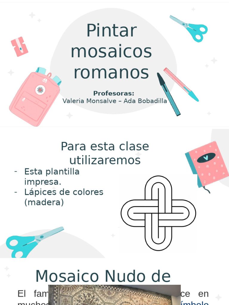 Pintura de Mosaicos Romanos: Nudo de Salomón | PDF | Arte