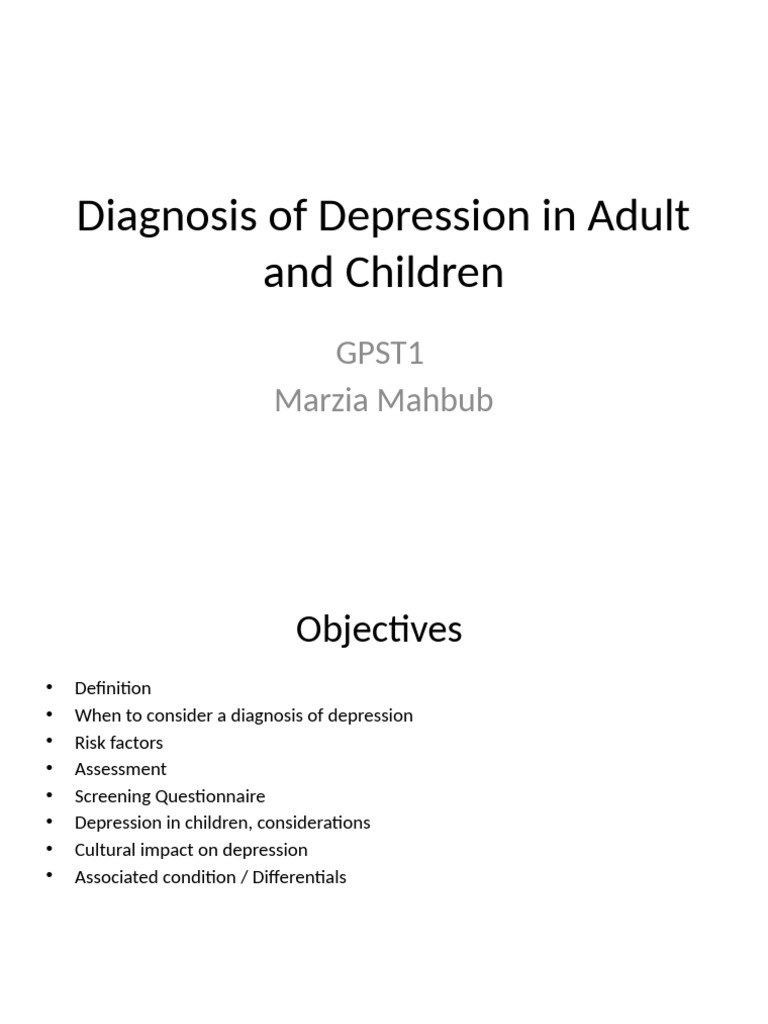 Depression | PDF | Major Depressive Disorder | Mental Disorder