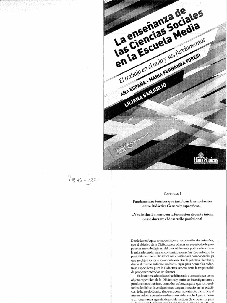 La Enseñanza de Las Cs Sociales en La Educacion Media | PDF
