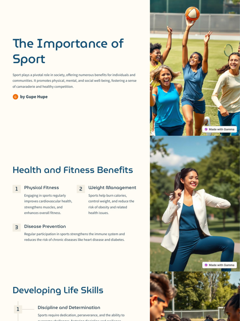 The Importance of Sport | PDF | Psychological Resilience | Physical Fitness