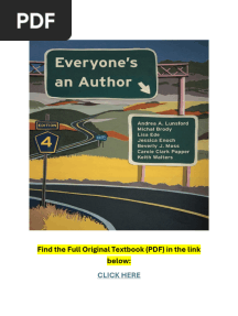 Everyone's An Author 4th Edition PDF