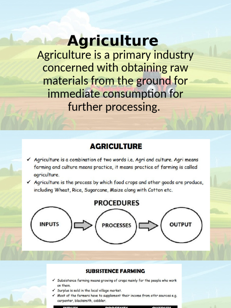 Agriculture Pdf