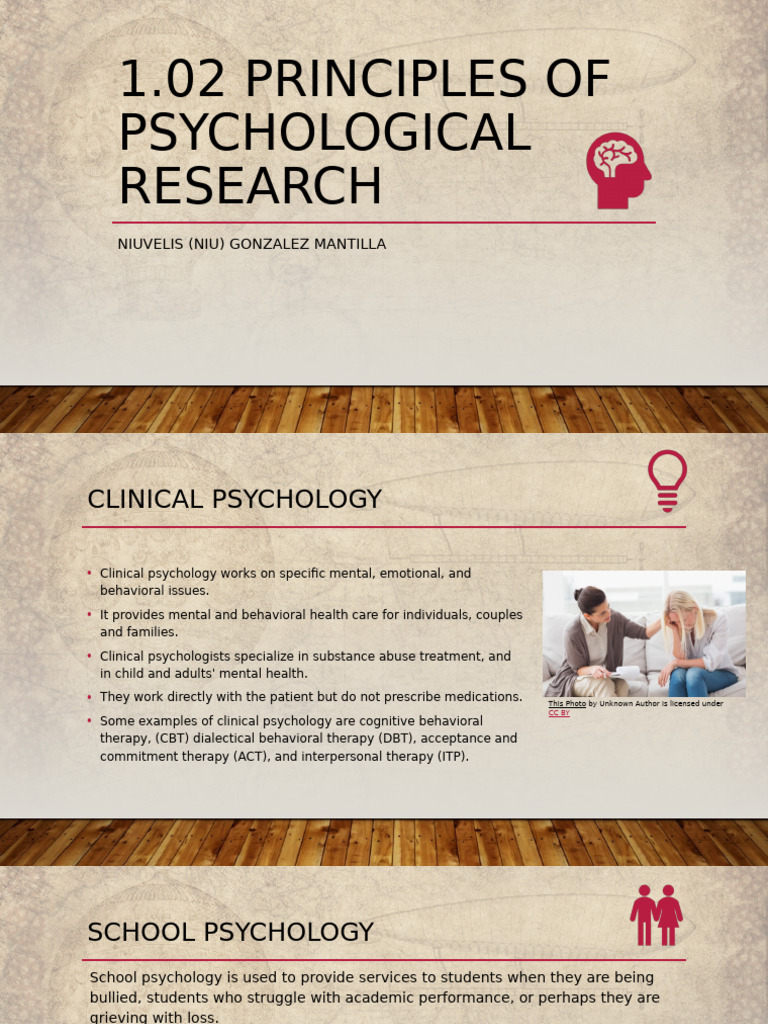 Overview of Psychological Research Principles | PDF