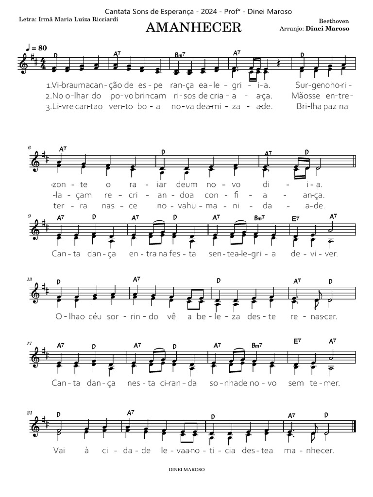 AMANHECER - Partitura | PDF