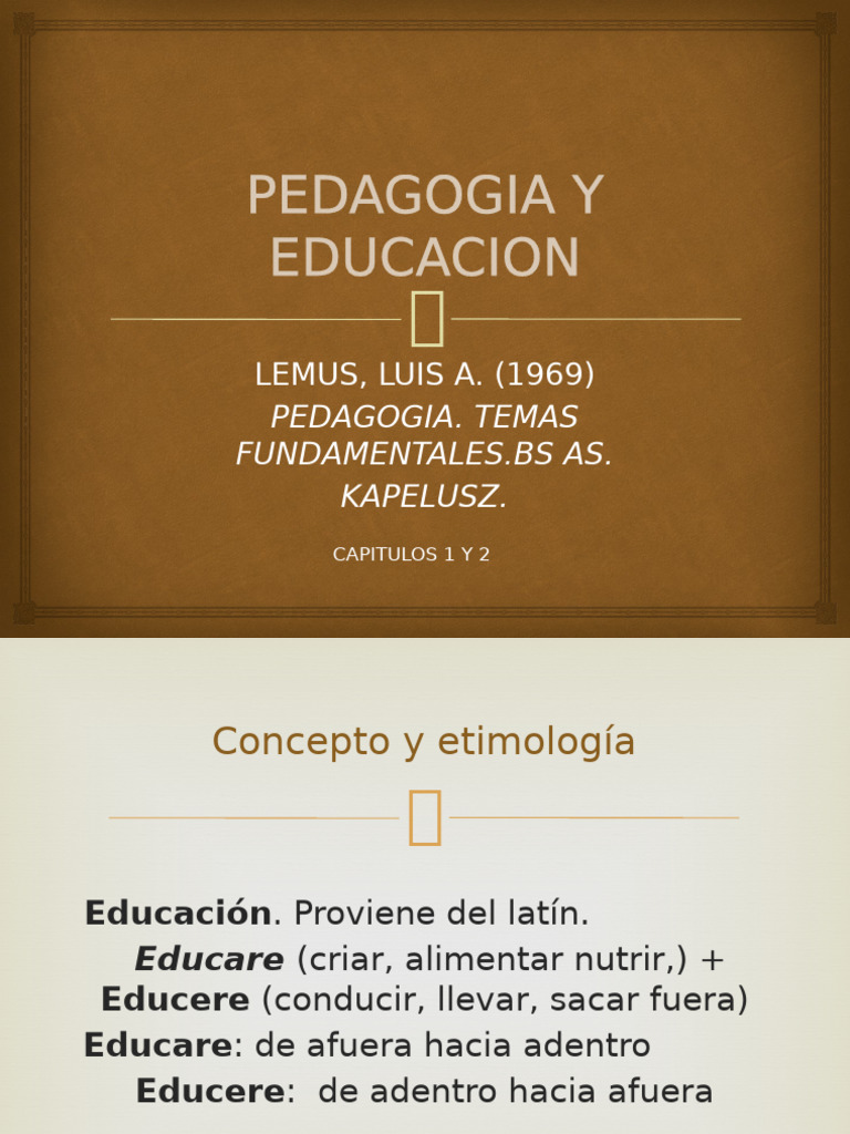 Educacion y Pedagogia 1 | PDF | Pedagogía | Science