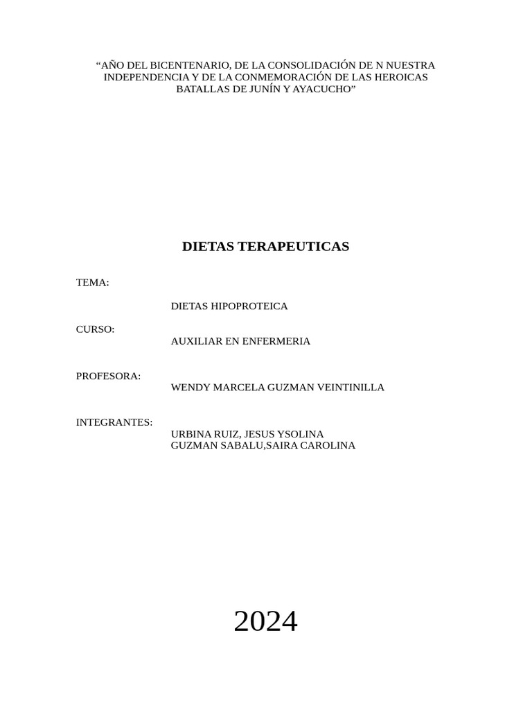 Trabajo de Dieta | PDF | Dieta | Alimentos