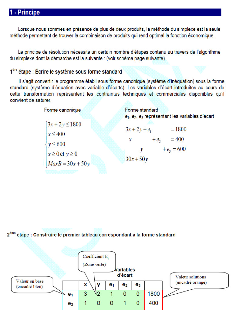 Simplexe 1 | PDF