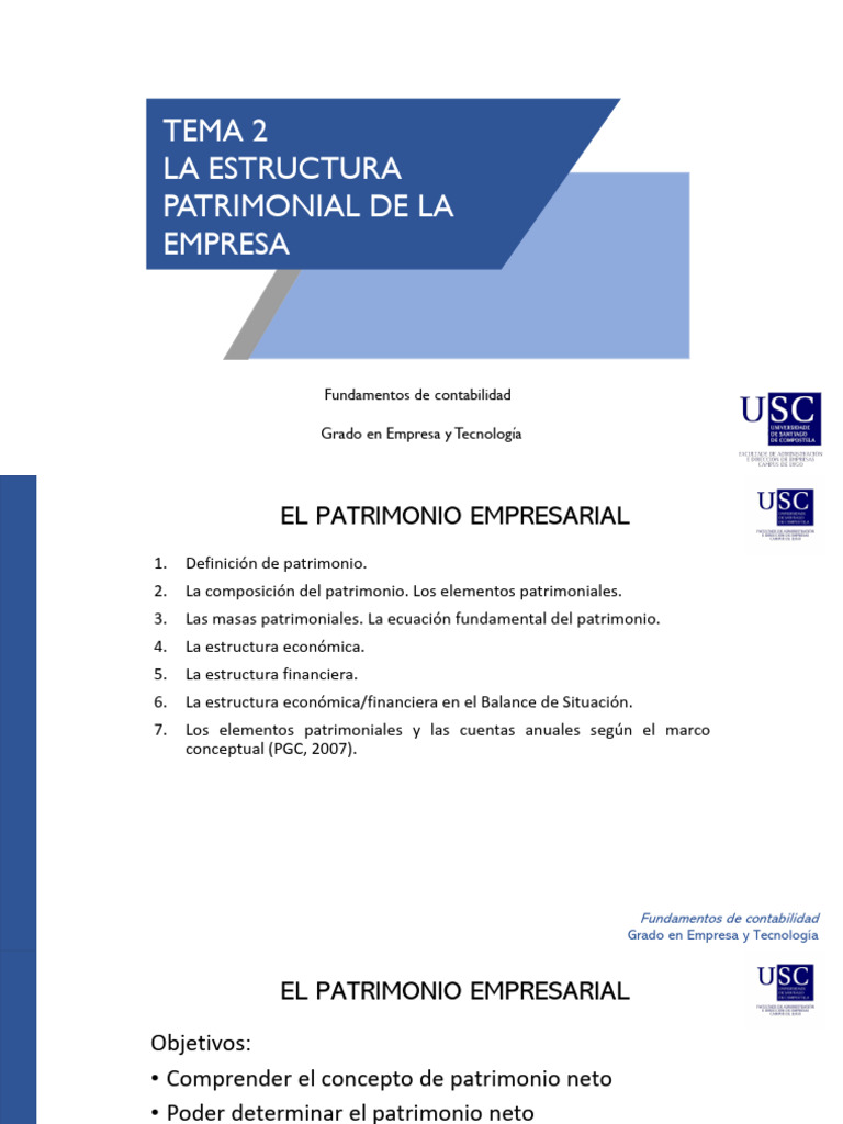 T2 La Estructura Patrimonial de La Empresa | PDF | Hoja de balance |  Contabilidad, image size:768x1024