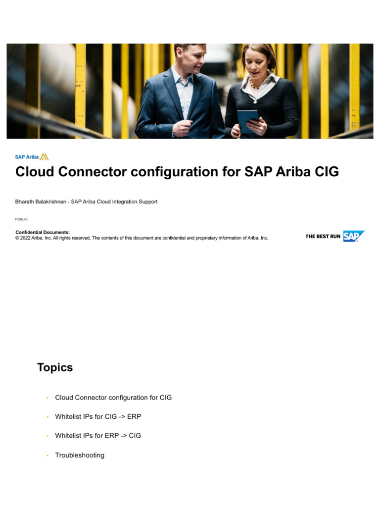 SAP Ariba CIG Cloud Connector Setup Guide | PDF | Proxy Server | Data ...