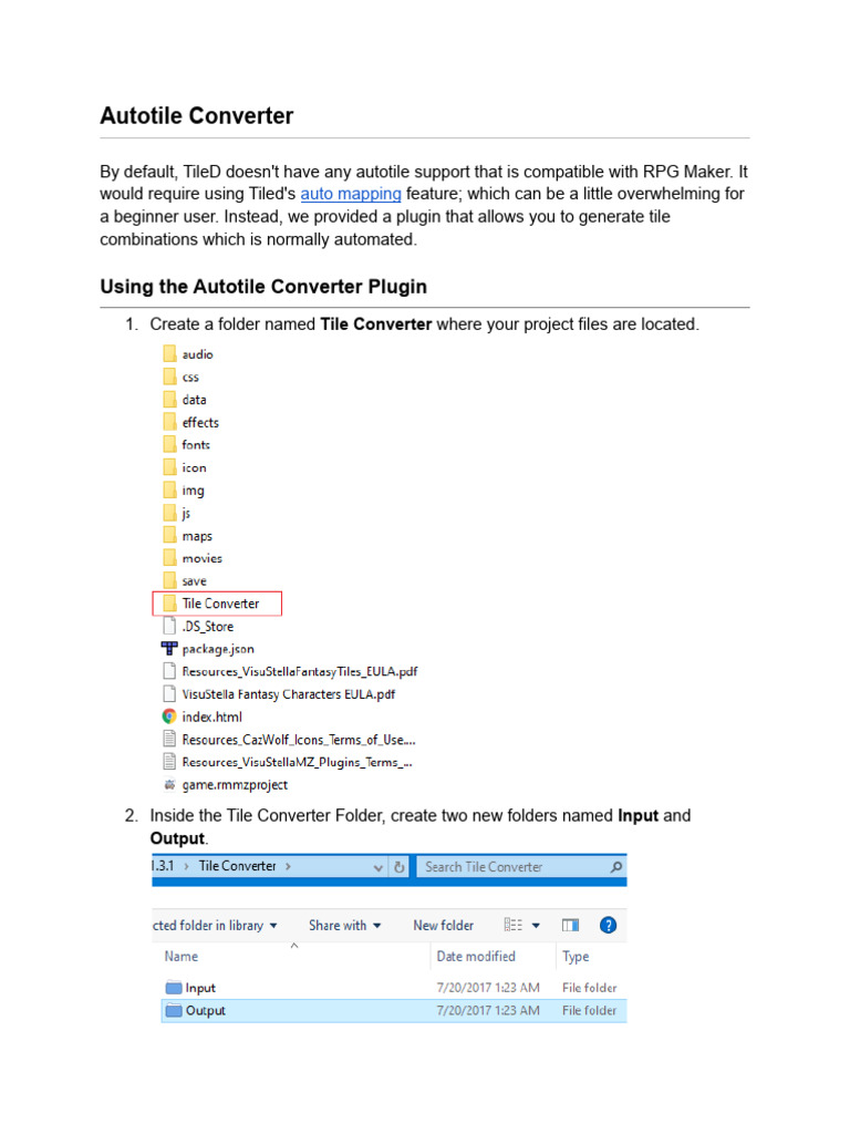 RPG Maker Autotile Converter Guide | PDF | Computing | Software