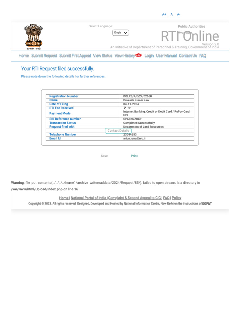 Rti Online Pdf Payments Computing