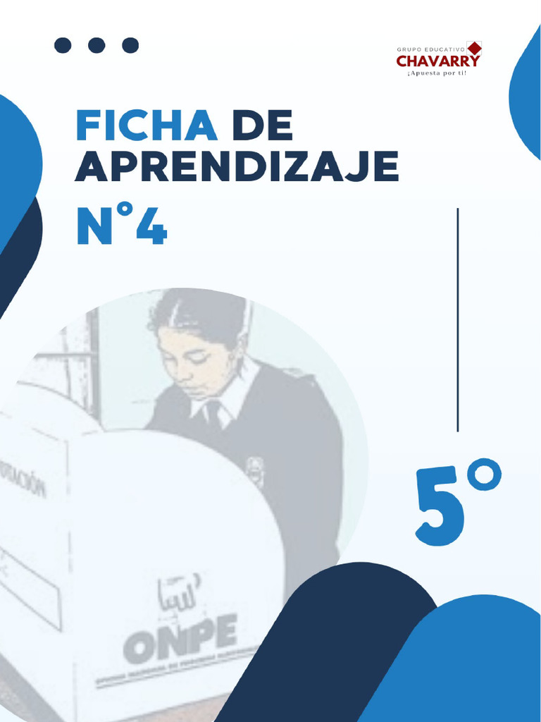 Ficha N°4 - 5to Grado | PDF | Aprendizaje | Escuelas