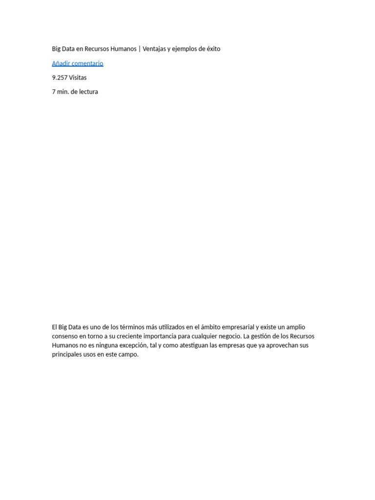 Big data en recursos humanos pdf gesti n de recursos humanos big data