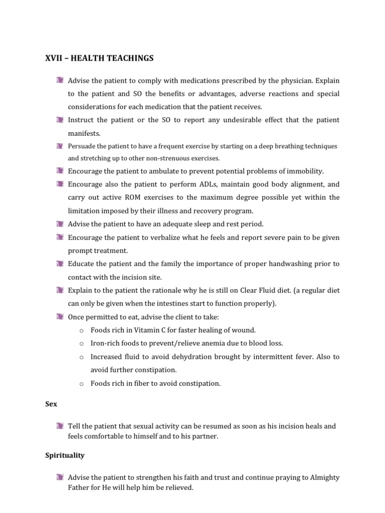 Health Teaching | PDF