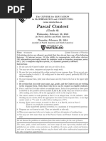 2025 Pascal Contest | PDF | Area | Mathematics