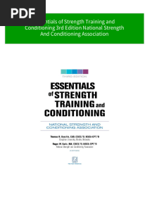 Instant Download Essentials of Strength Training and Conditioning 3rd Edition National Strength and Conditioning Association PDF All Chapter