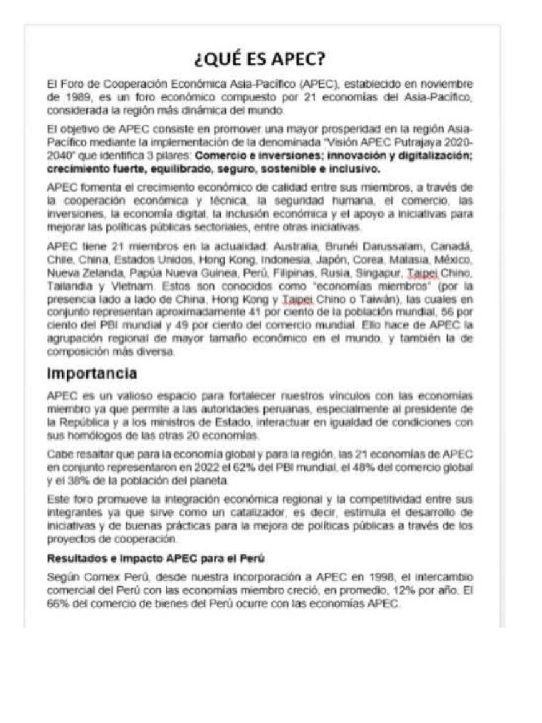 Apec | PDF