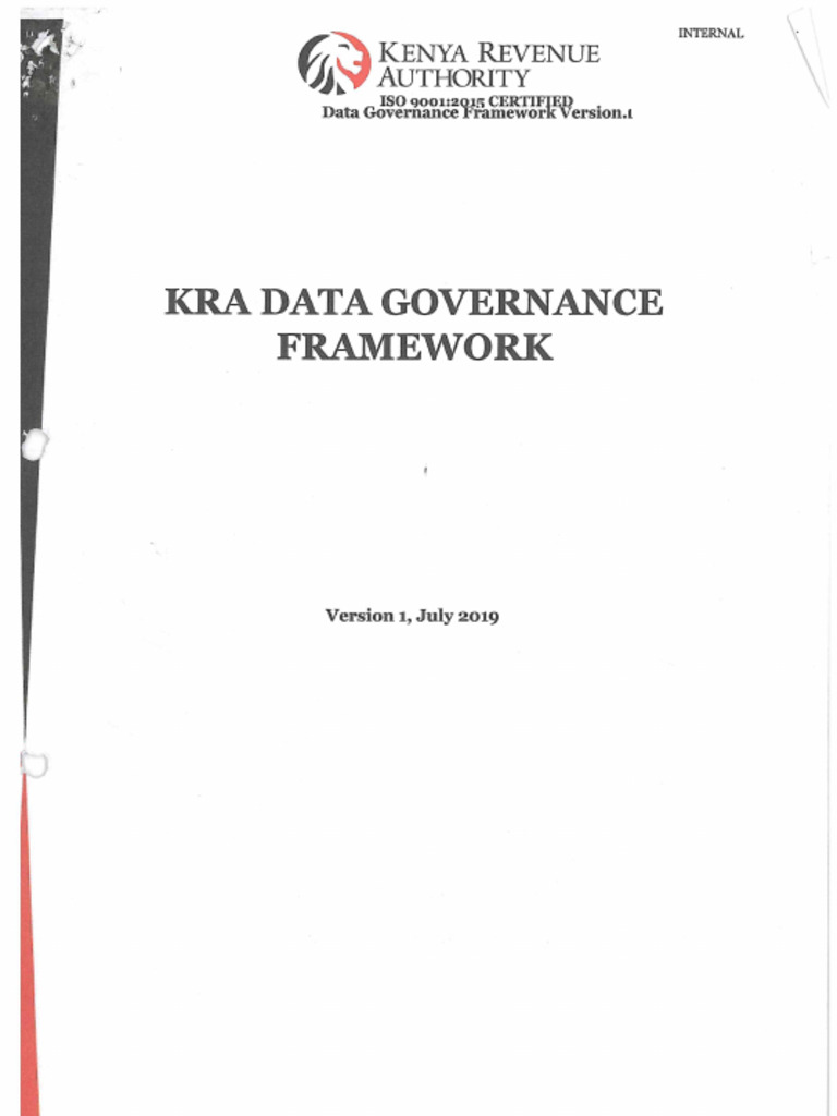Data Governance Framework V1 | PDF