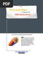 Download Seven Easy Ways to Improve your GRE Analytical Writing Score by btestprep SN79154549 doc pdf
