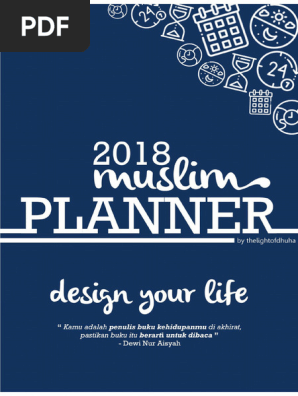 Free Printable 2018 Muslim Planner