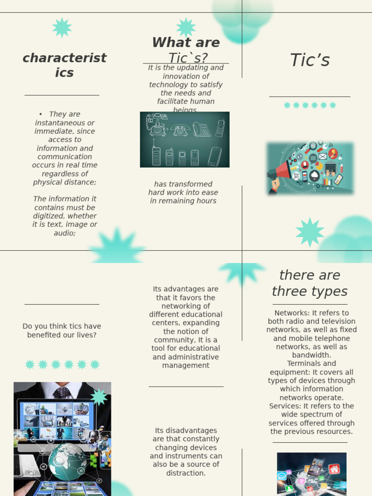 Folleto Sobre Los Tic's | PDF | Computer Engineering | Electrical ...