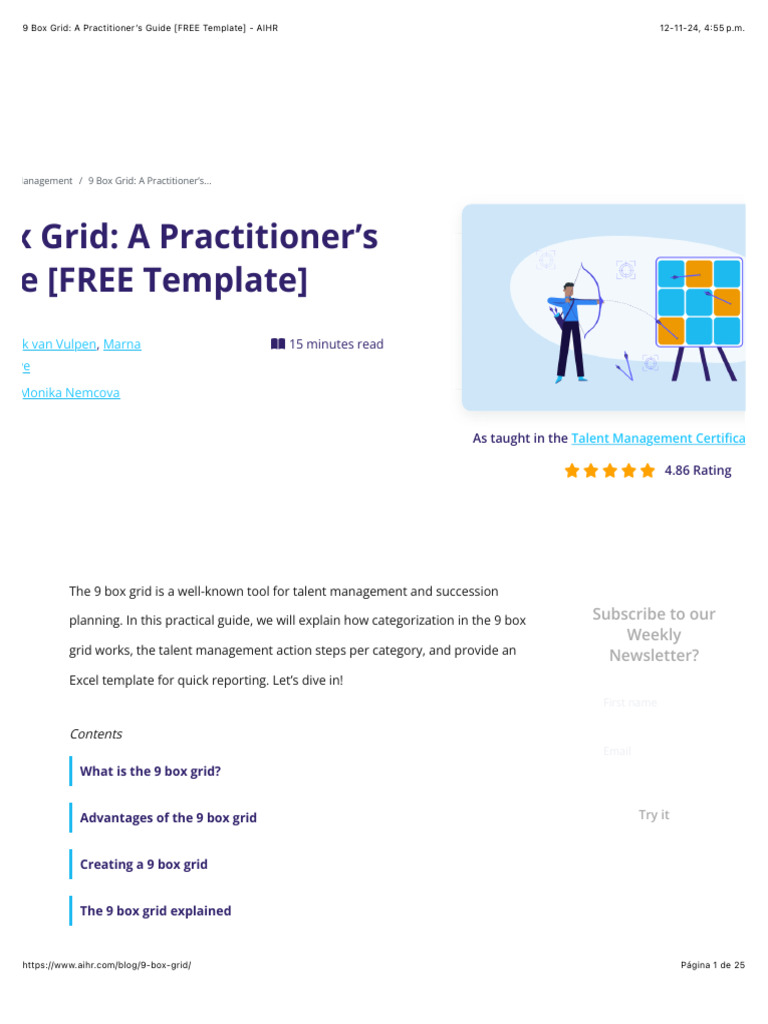 Free 9 Box Grid Template Guide | PDF | Talent Management | Business
