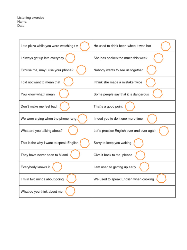 Listening Exercise 6 | PDF