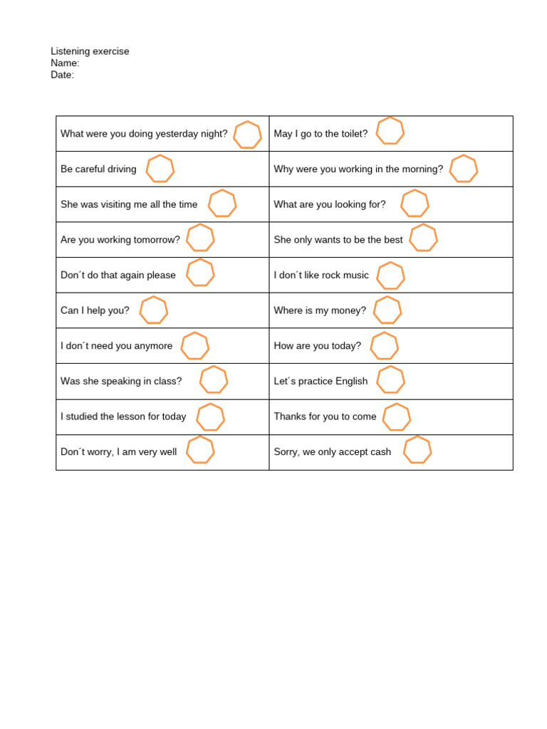 Listening Exercise 4 | PDF | Poetry