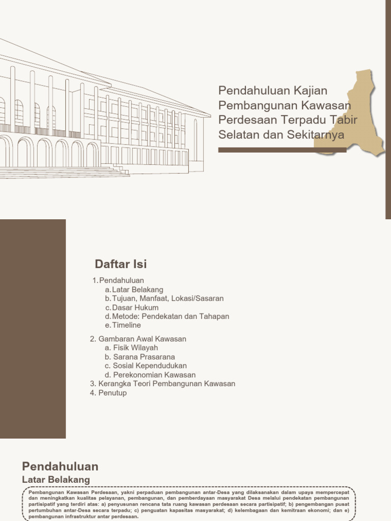 Pembangunan Kawasan Perdesaan Tabir Selatan | PDF | Teknologi & Rekayasa