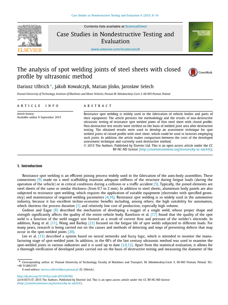 1-S2.0-S2214657115000167-Main (Mrco) | PDF | Welding | Construction