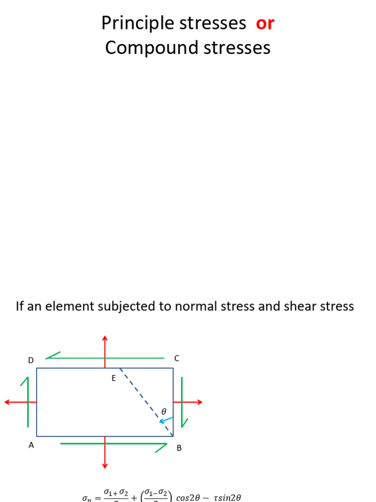 Principal and Shear Stress Analysis | PDF | Stress (Mechanics ...