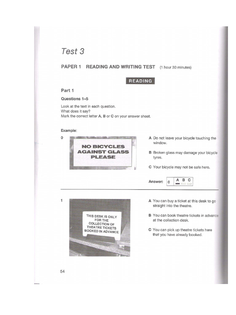PET 7 - Test 3 | PDF