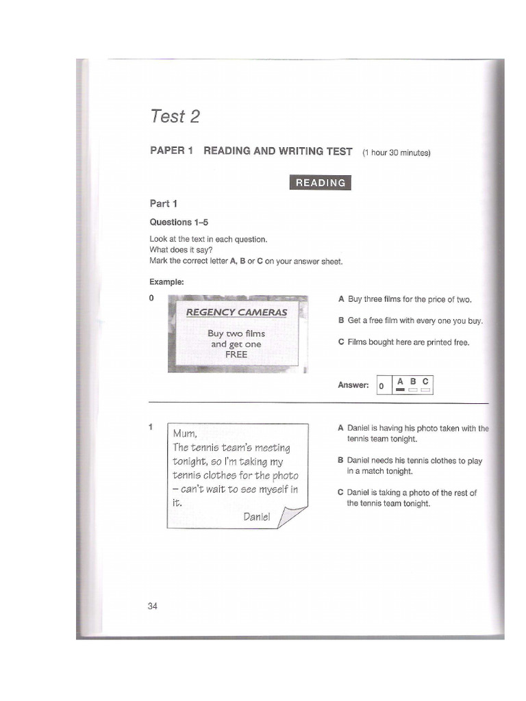 PET 7 - Test 2 | PDF