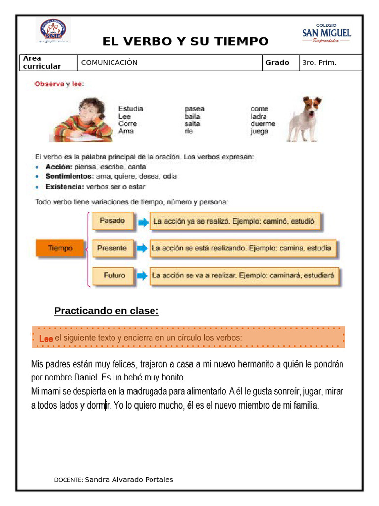 Ficha de VERBO | PDF