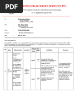 Security Guard Shift Schedule Template | PDF