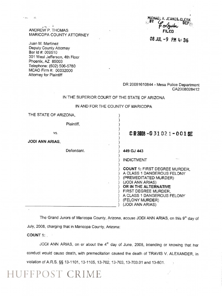 Arias Court Documents | Hearsay | Relevance (Loi) | Free 30-day Trial