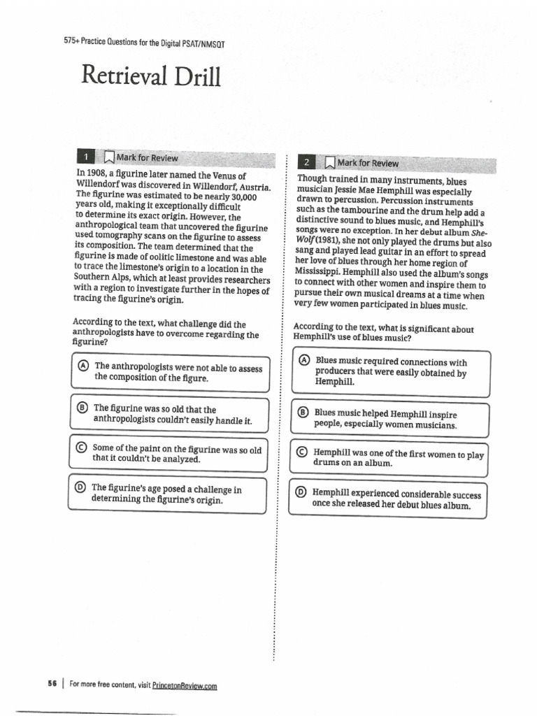 Retrieval Drill | PDF