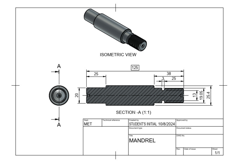 Mandrel Drawing Technical Reference | PDF