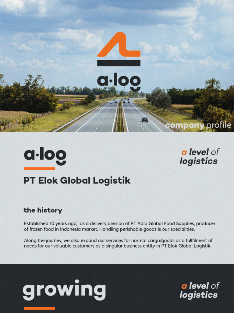 Alog Company Profile 081222 Small-Compressed | PDF | Logistics | Cargo